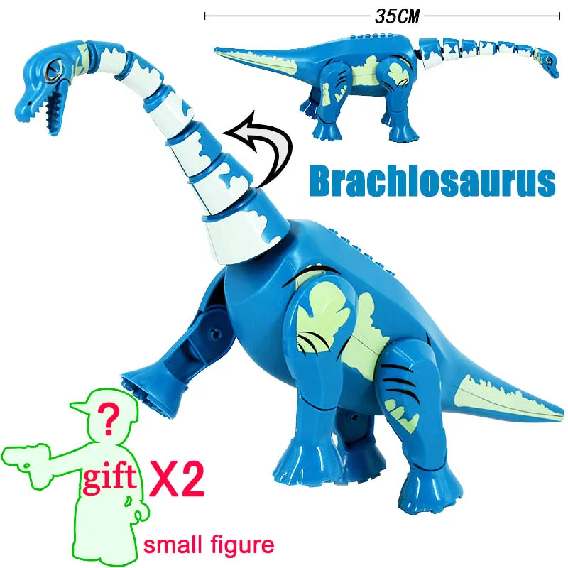 Kitoz Big Size Jurassic Dinosaur World Tyrannosaurus Rex IndoRaptor Triceratops Figure Building Block Toy | Игрушки и хобби
