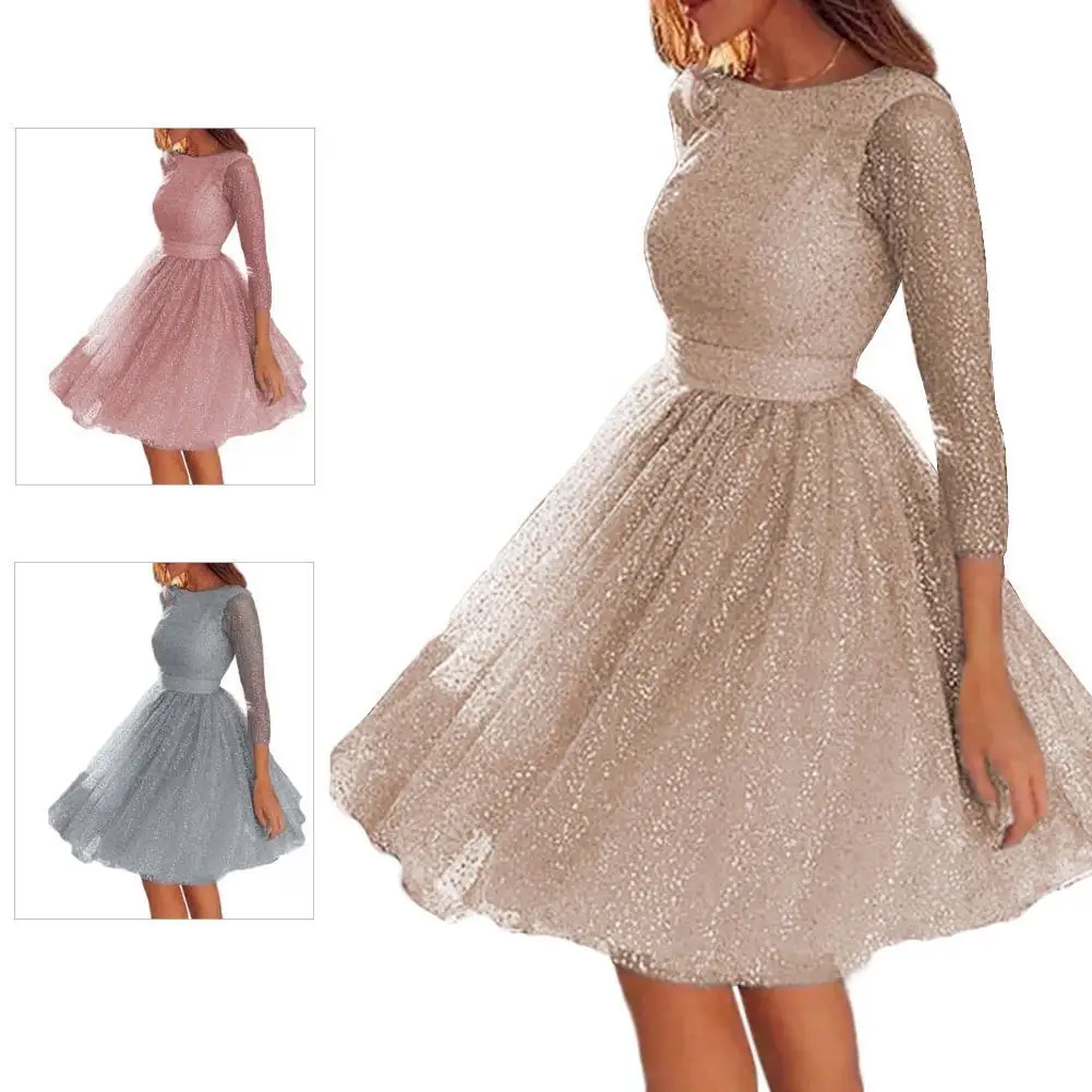 

Платье из органзы вечерние платье Прозрачное нижнее белье с блестками женская обувь; Сезон весна-лето; Платье с низким вырезом на спине и дл...