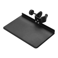 universal microphone stand clamp on tray metal material with mounting clamp