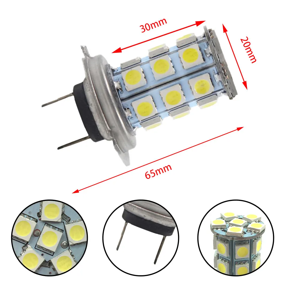 Автомобильные автомобильные мотоциклетные светодиодные противотуманные фары H7