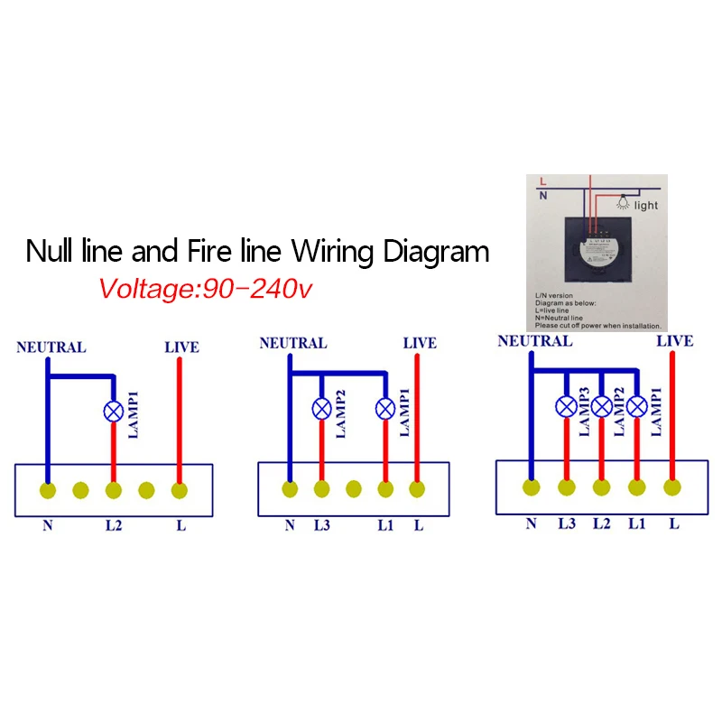 Сенсорный выключатель Minitiger беспроводной для умного дома 4 клавиши 1 канал Wi-Fi