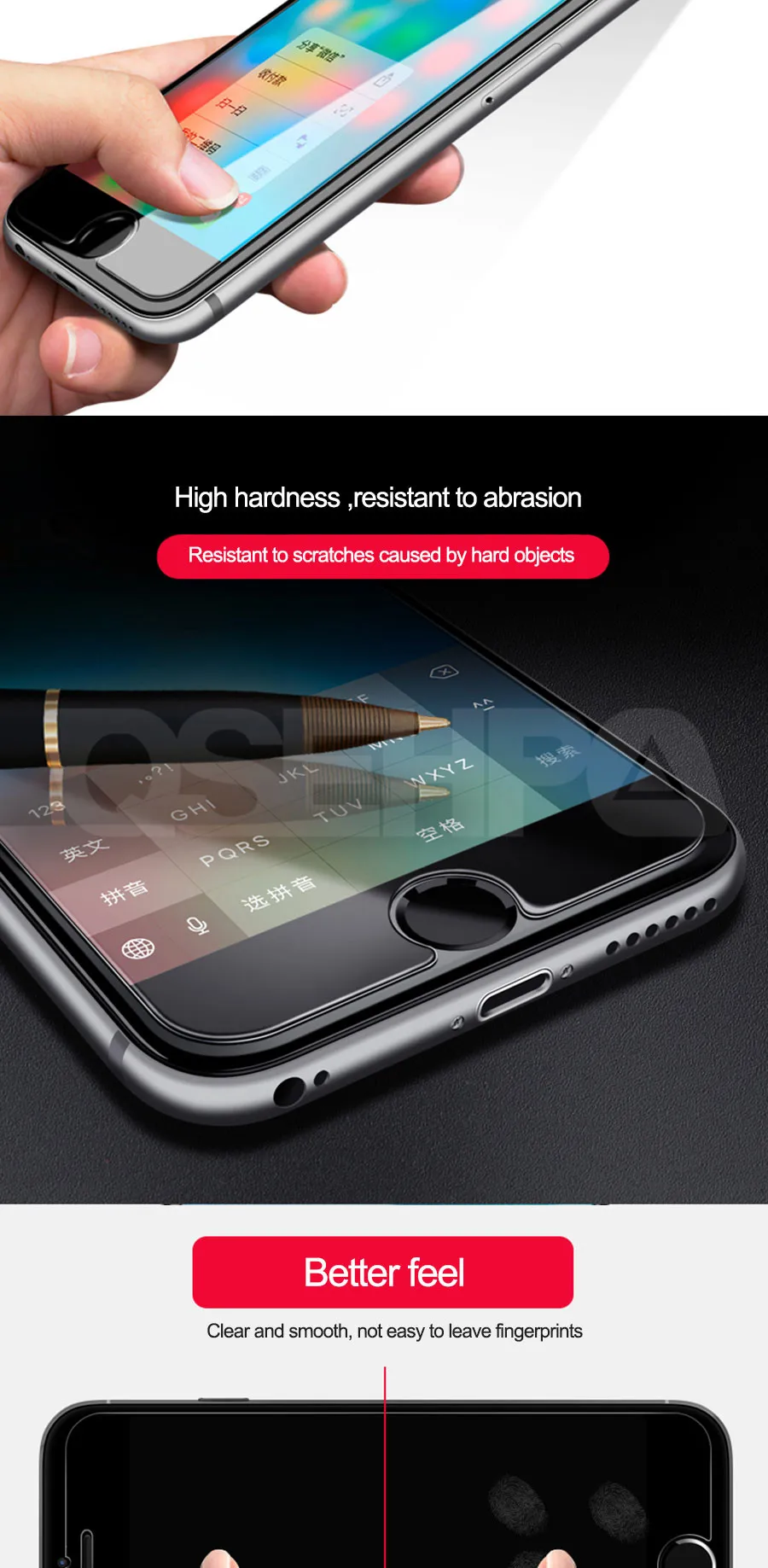 9H защитное стекло на iPhone 8 7 6 6S Plus iPhone X XR XS Max 5 5S SE 4 4s закаленное защитное стекло для экрана