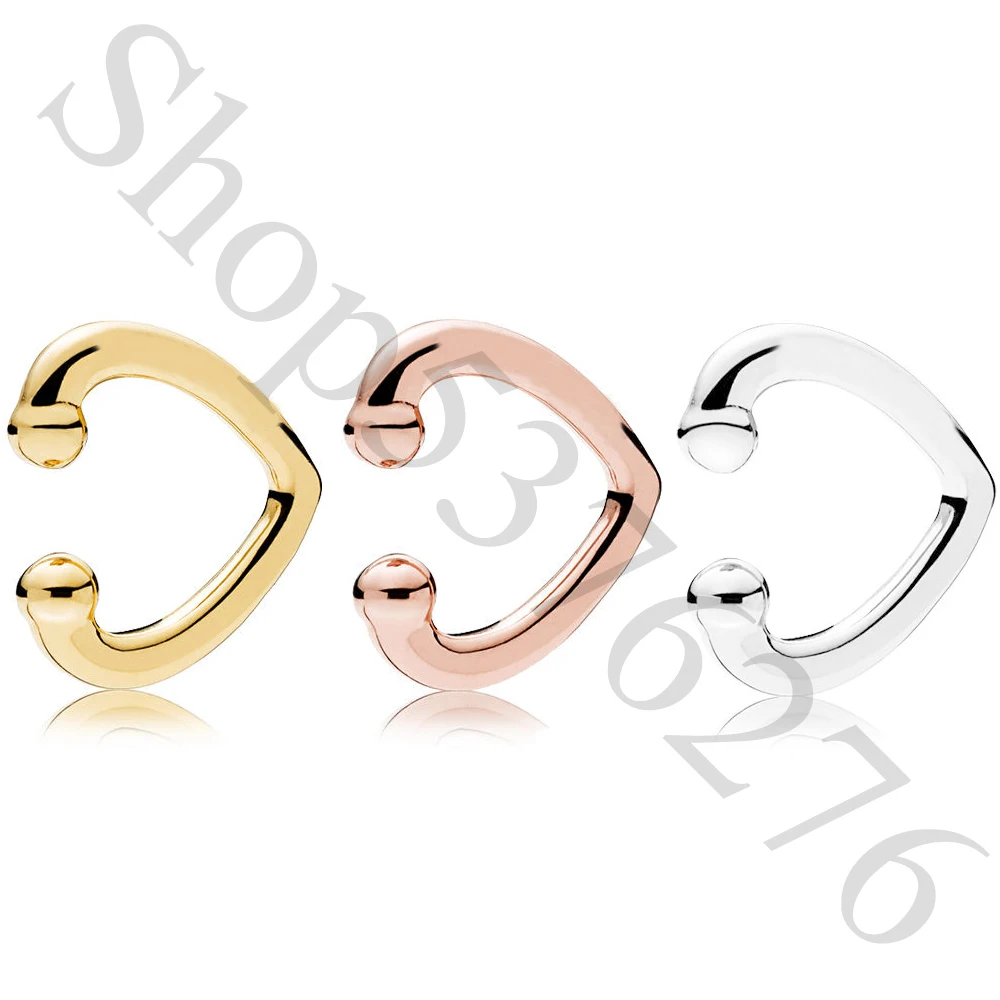 Аутентичные 925 пробы Серебряные Оригинальные розовые блестящие открытые серьги