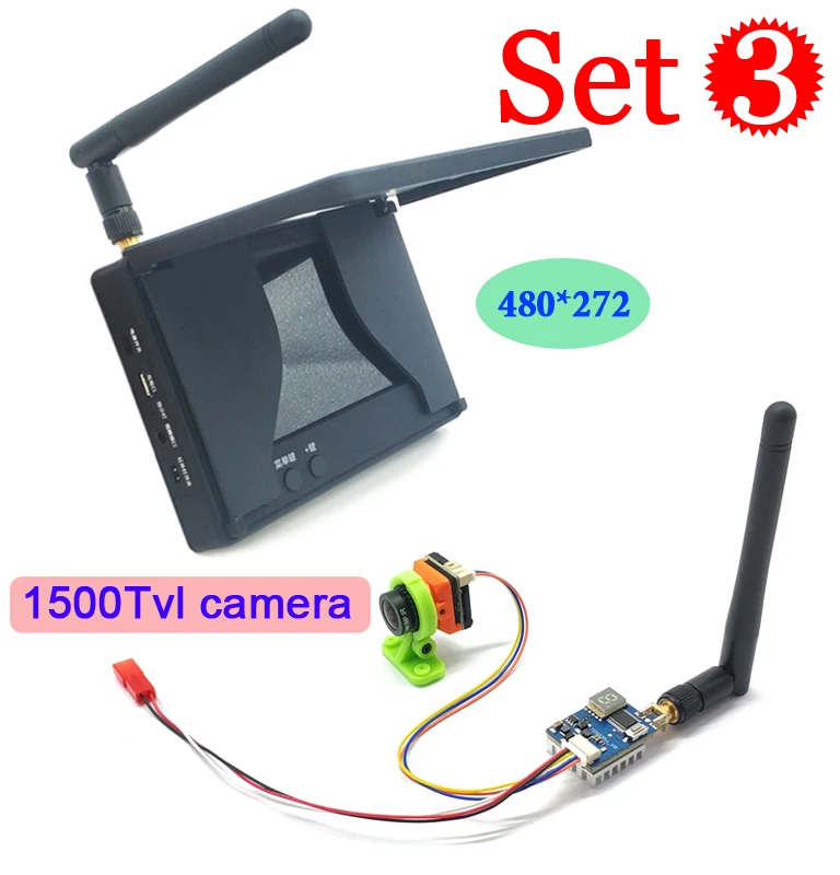 5 8G 48CH 4 3 дюймов ЖК-дисплей 480x272 для монитора с видом от первого лица встроенным