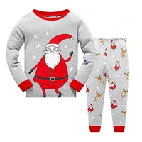 toddler kids baby boys girls pjs pajamas christmas santa sleepwear t shirt pants outfits set cartoon clothes suits nightwear