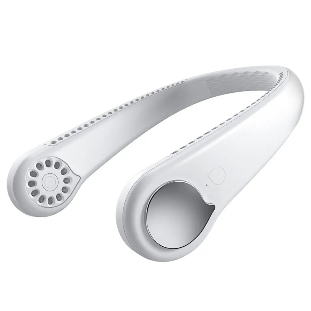 

Вентилятор для летнего охлаждения без лопасти, подвесной шейный вентилятор с USB-зарядкой, портативный, для отдыха на открытом воздухе и заня...