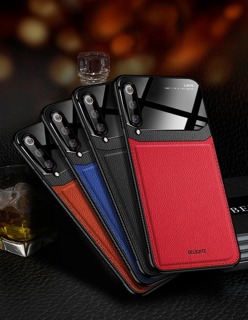 I coque, чехол, чехол, для Xiaomi mi 9 mi 9 на кожаном mi ror glass Силиконовый противоударный телефон роскошные оригинальные мягкие милые чехлы