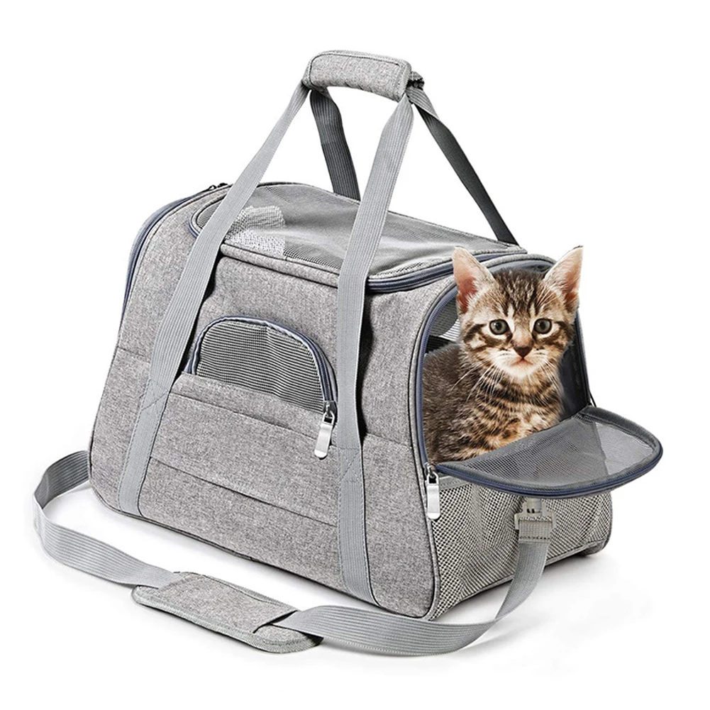 

Dog Carrier Bag Portable Dog Travel Backpack with Mesh Window Small Pet Transport Bag for Cats Dogs Traveling Airline Approved
