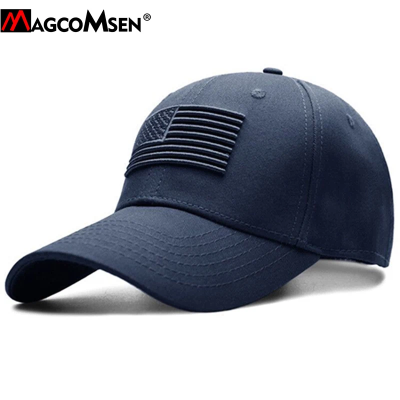 Кепка MAGCOMSEN Мужская тактическая бейсболка с флагом США солнцезащитная в стиле