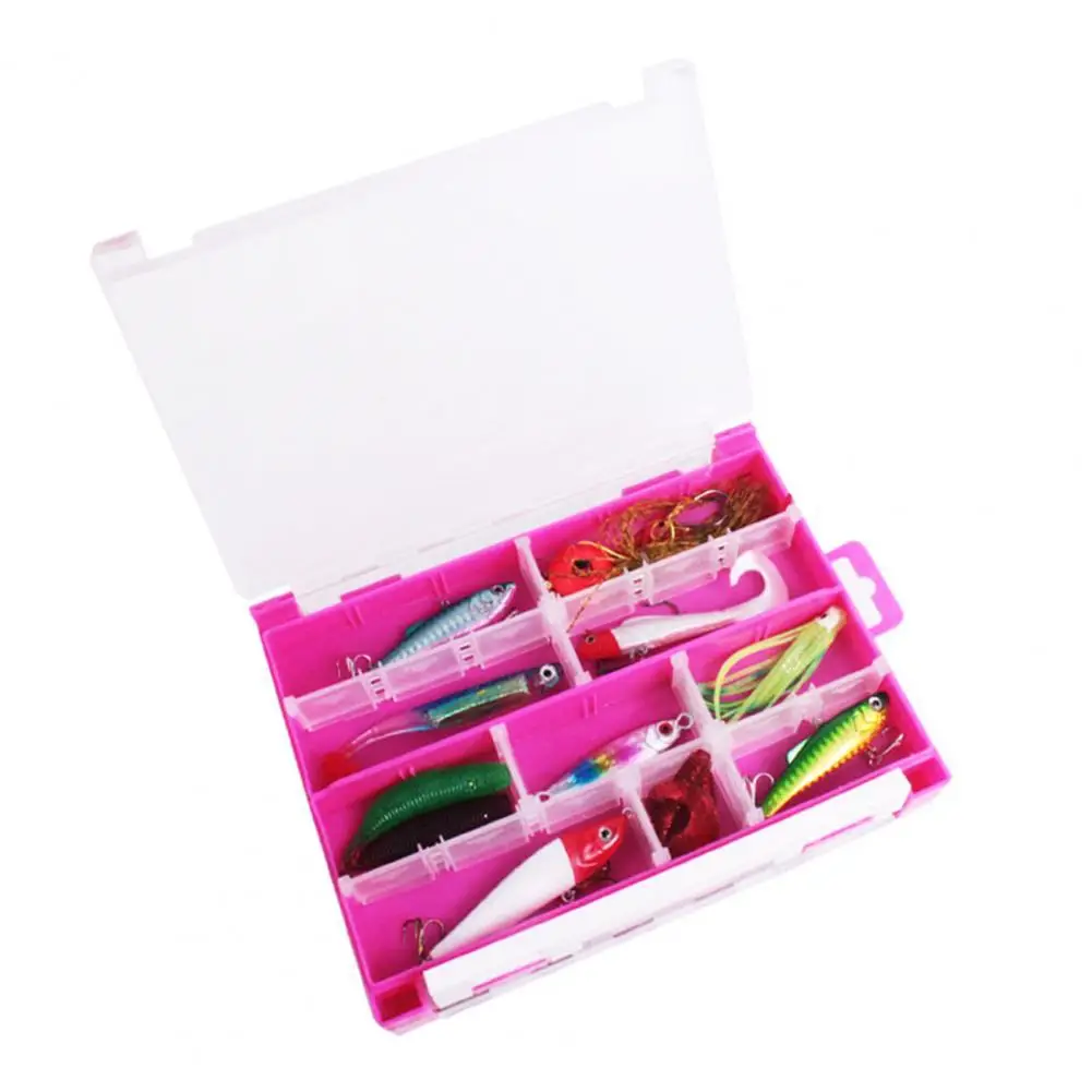 

With Handle Practical Double-sided Fishing Bait Box Widely Use Fishing Storage Box Anti-Scratch Angling Accessories