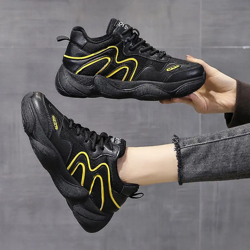 

Autumn Women Sneakers Breathable Platform Sneakers Fashion Female Sport Shoes Couple Chunky Casual Shoes