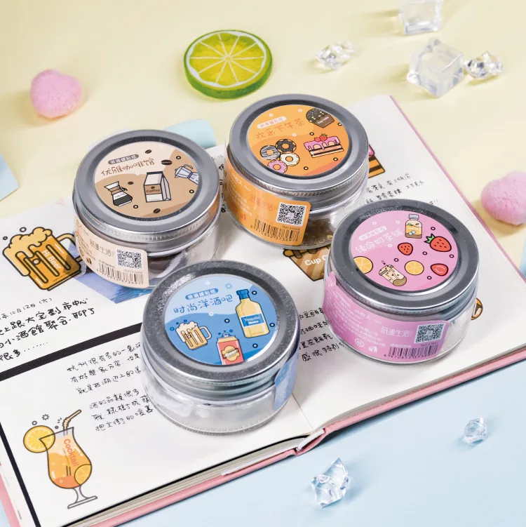 10 комплектов/1 партия Kawaii канцелярские наклейки дневник сладкое время питья