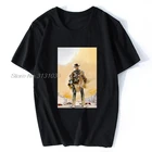 Футболка Clint Eastwood-белая мужская футболка с принтом в западном стиле, ковбойская хлопковая Футболка в стиле Харадзюку, уличная одежда