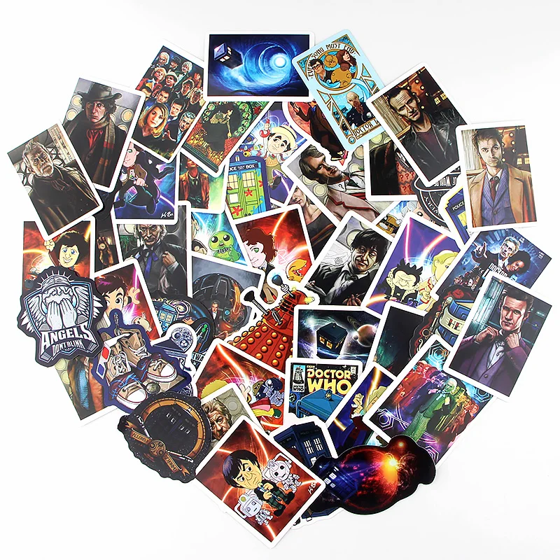 Patchfan 48 шт. doctor who ПВХ водонепроницаемые наклейки для скрапбукинга багаж скейтборд телефон ноутбук мото велосипед настенная гитара A2364