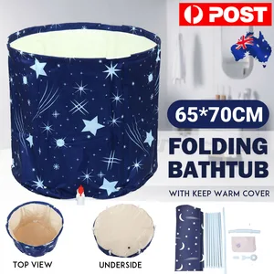 Портативная Складная Ванна, Высококачественная утолщенная надувная ванна для взрослых, для дома, одного спа-массажа, бассейна, пластиковое ведро для купания