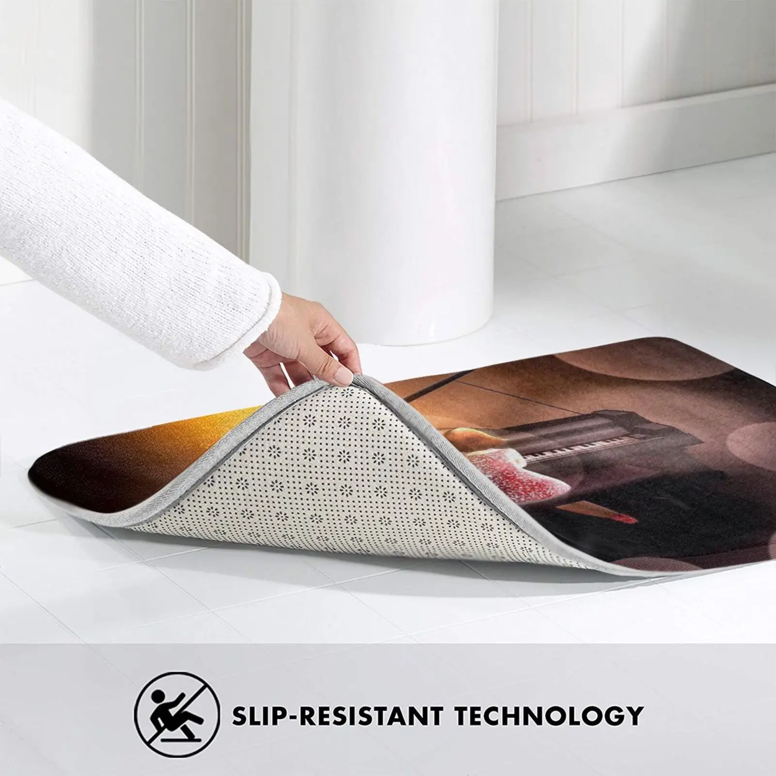 Музыкальный ночной коврик ковер противоскользящие напольные коврики для