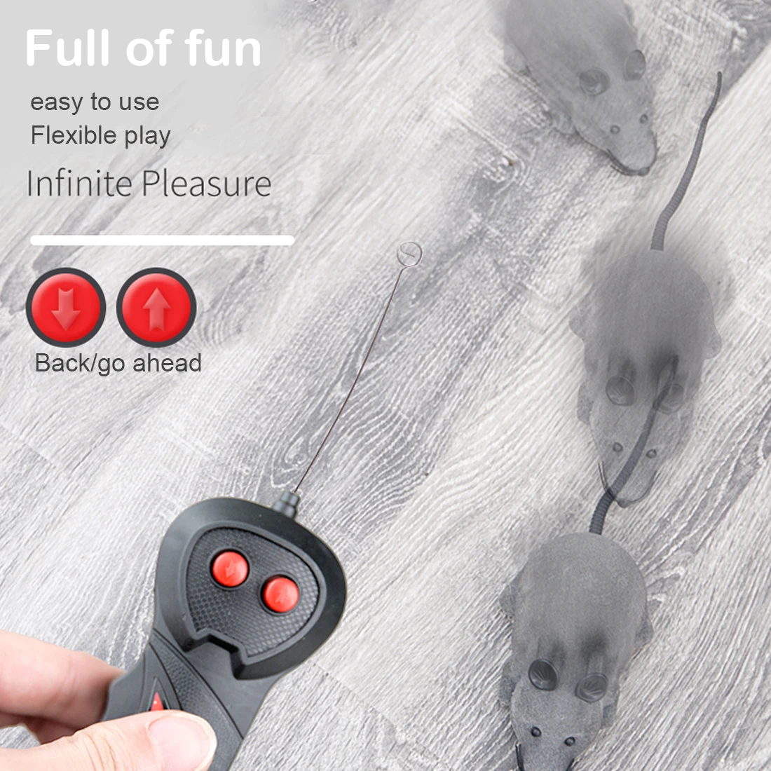 Беспроводной дистанционного Управление RC электронные крыса игрушки для кошек