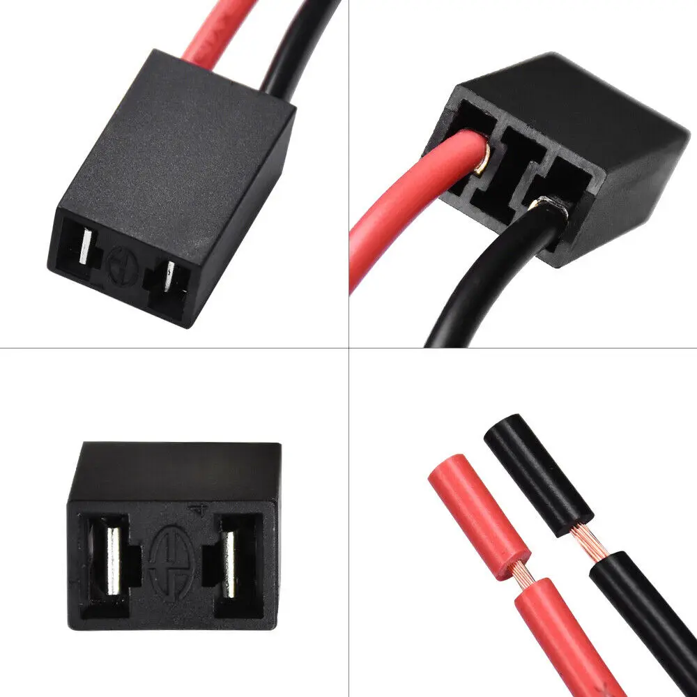 

2Pcs H7 Socket Wiring Harness Adapter Plug Headlight Connector LED Extension
