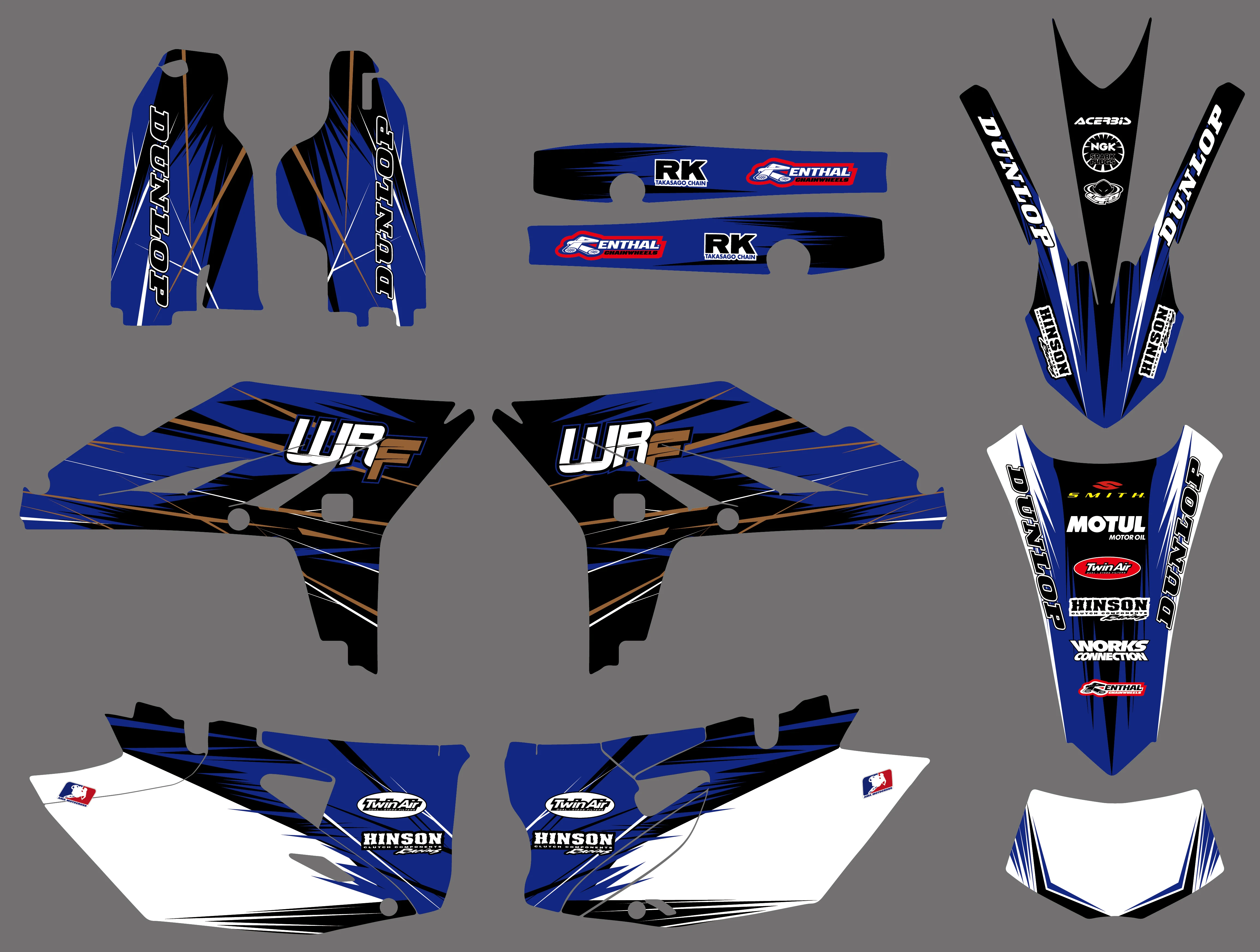 NICECNC Набор стикеров для мотоцикла Yamaha WR450F WRF450 2012 2013 2014 WR 450F WRF 450|Наклейки и стикеры|