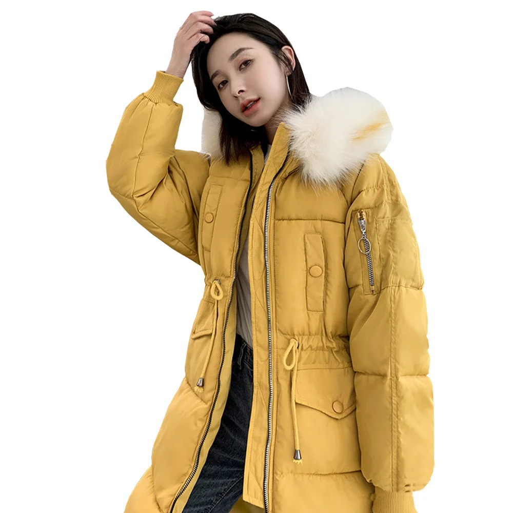 Новое поступление Толстая теплая зимняя одежда куртка зима 2019 большой меховой