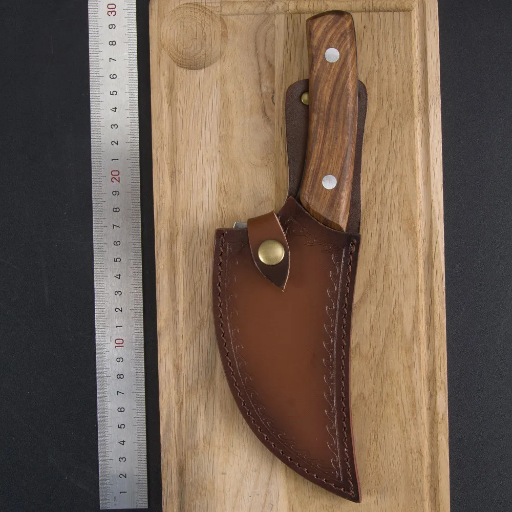 Нож шеф повара Sowoll ручной работы из кованой плакированной стали 5 дюйма нож для