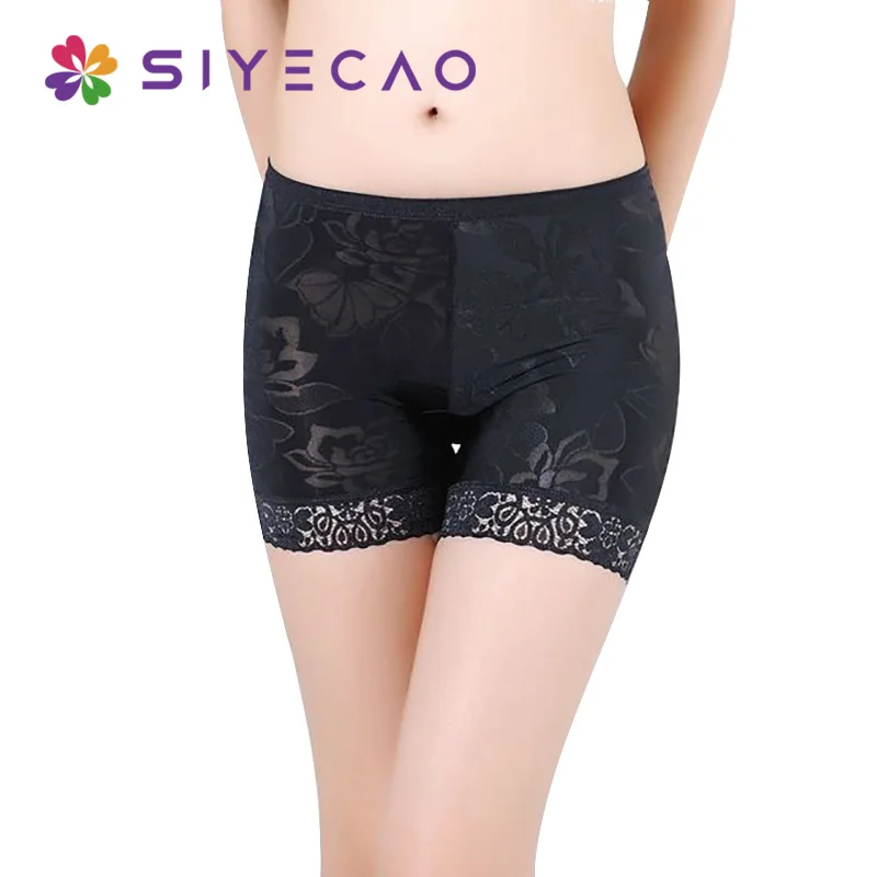 Free Size Women Safety Underwear High Quality Short Pants Female Mid Waist Lace Shorts Elastic Trousers | Женская одежда