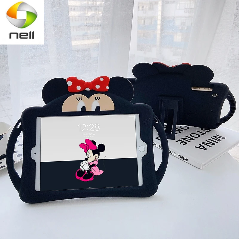 

Чехол для Ipad подходит для 2020 нового iPad 8, плоский чехол 10,2 дюйма pro 9.7air1 23, детский 10,5 силиконовый чехол mini5, мультяшный air4 10,9