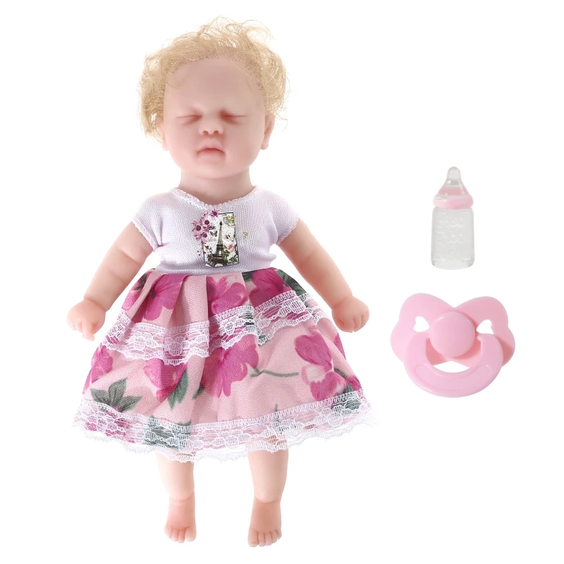 

Мини-кровать для новорожденных, игрушка для сна, аксессуары для новорожденных, украшение детской комнаты, Экологически чистая нежная кукла-...