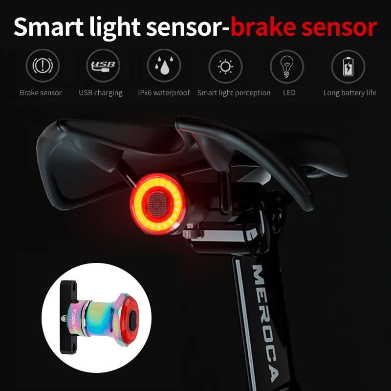 

USB Rechargeable Bike Light MTB Bicycle Front Back Rear Taillight Cycling Safety Warning Light Waterproof Bicycle Lamp