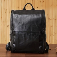 leather mens backpack soft leather top leather business travel young mens bag large capacity travel fashion bag