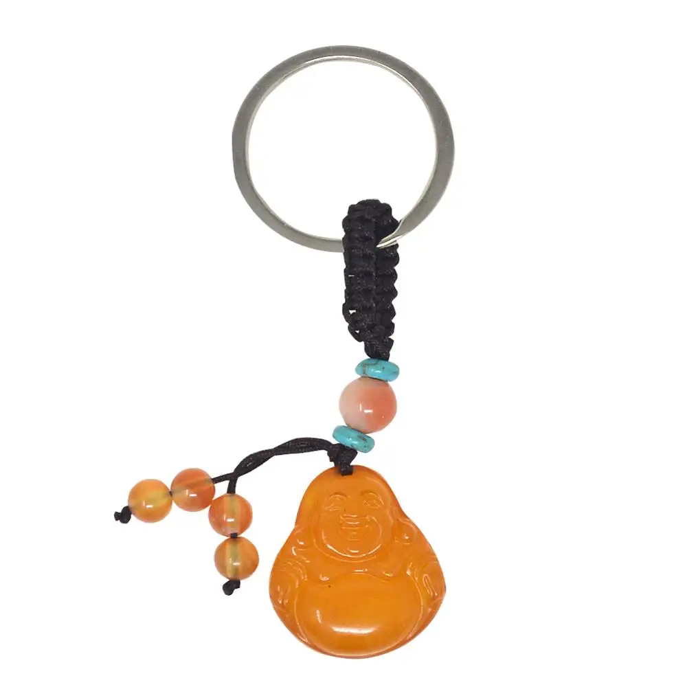 

Feng Shui Jade Buddha Keychain for Happiness,Wealth W1066
