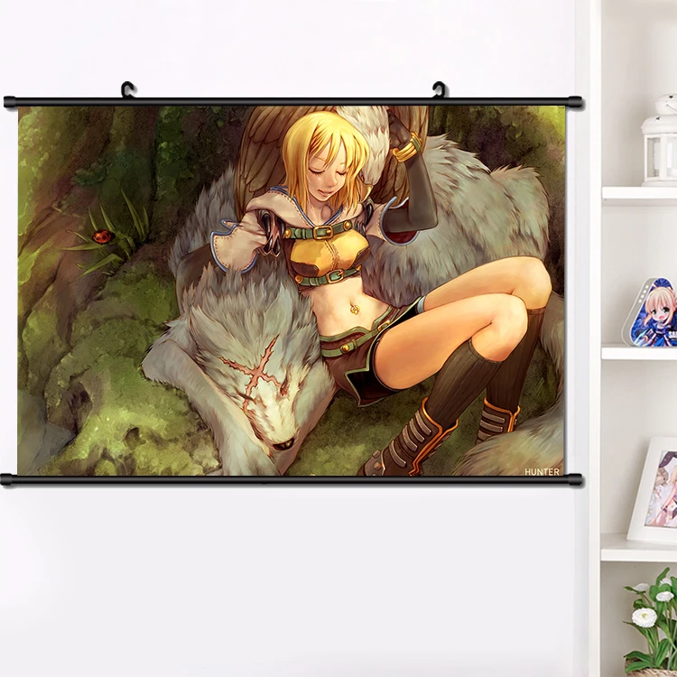 Аниме Охотник × Хантер Killua Zoldyck Сапожки в стиле прокрутки плакат манга настенные