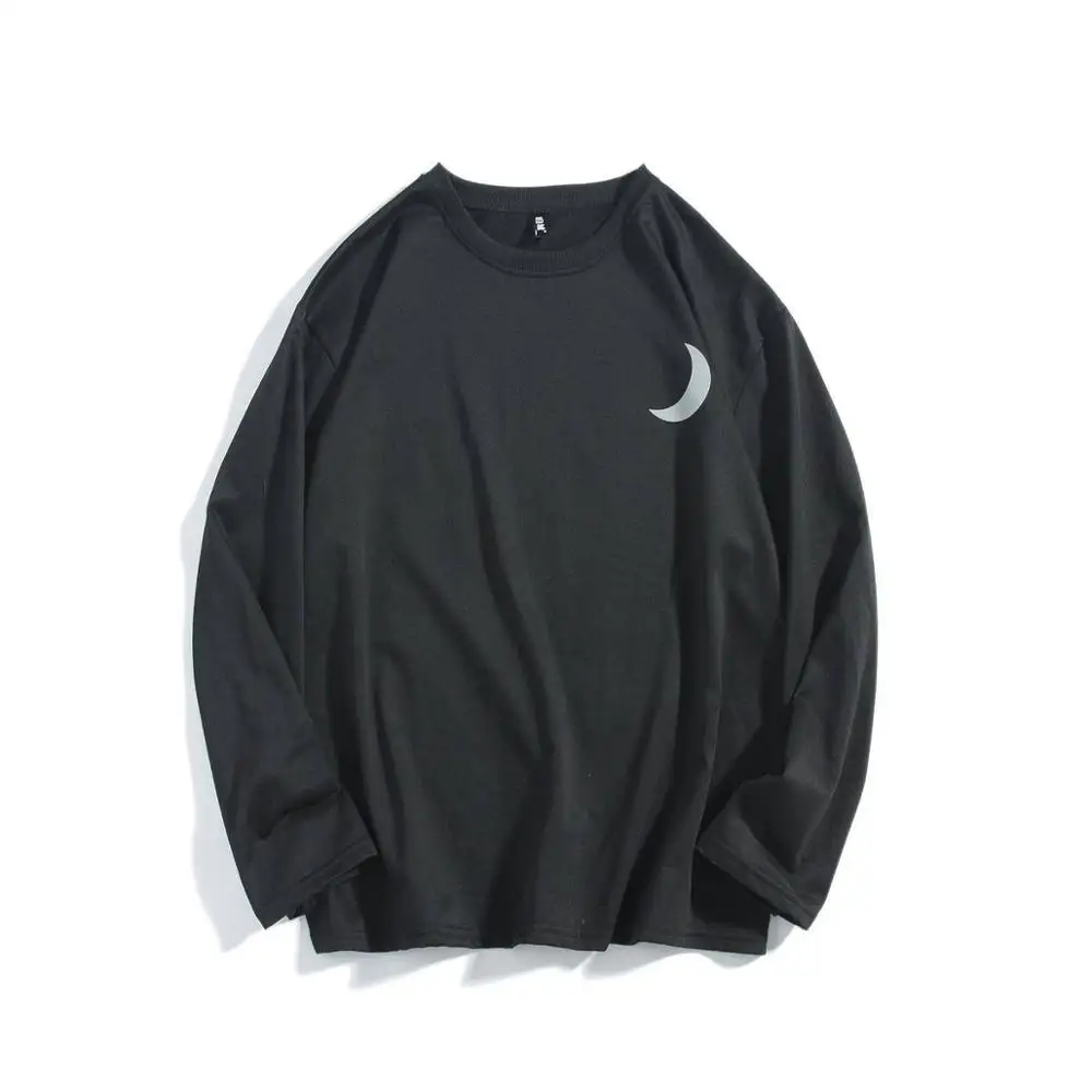 Уличная Светоотражающая футболка в стиле Харадзюку мужская хлопковая рубашка