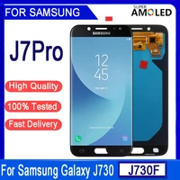 5 5super amoled lcd for samsung galaxy j7 pro 2017 j730 j730f lcd display touch screen digitizer assembly for samsung j730 lcd