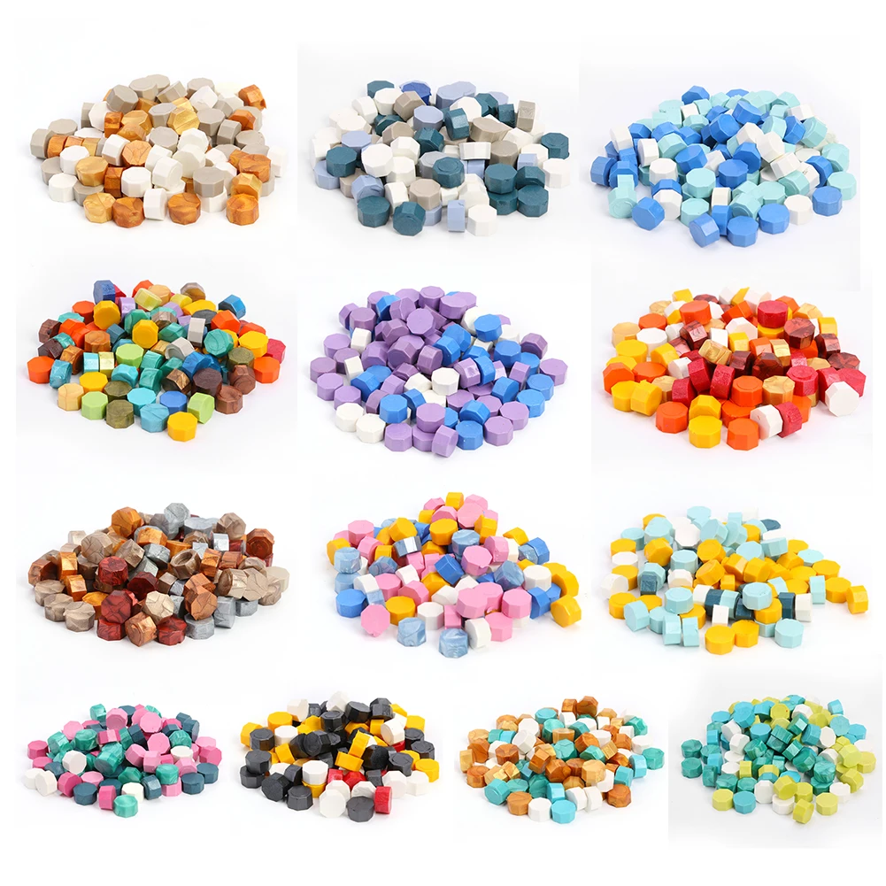 

100Pcs/lot Vintage Wax Seal Tablet Pill Beads for Sealing Stamp Wax Bead Envelope Wedding Decor DIY Seal Stamp Craft