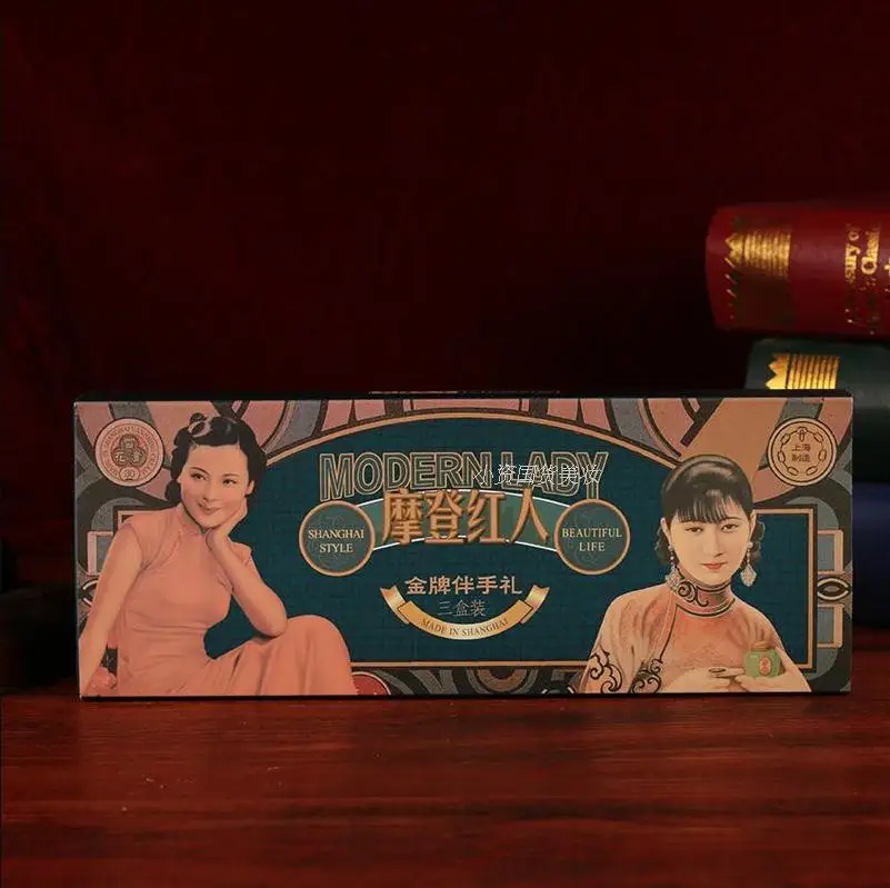 Оригинальный современный женский крем Shanghai SOGO сливочный 3 шт. Подарочная коробка