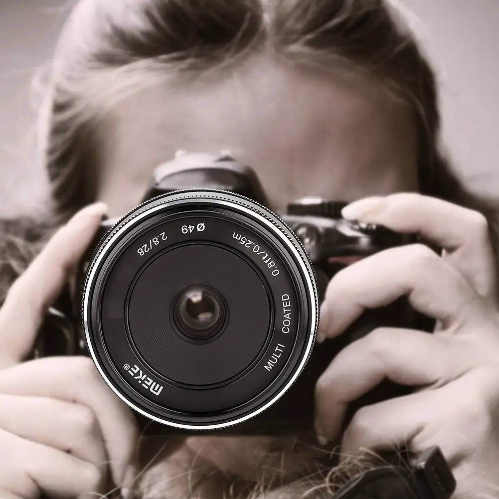 Meike28 мм F2.8 широкоугольный ручной объектив APS-C для Fuji X-mount беззеркальная камера s чечевица объектив беззеркальная камера s