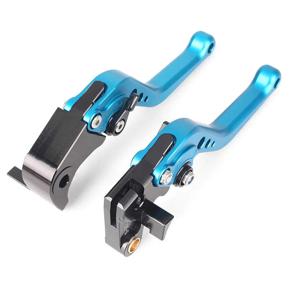 CNC Racing короткие Регулируемые тормозные рычаги сцепления для Suzuki GSXR1000 K5 2005-2006& GSXR 600 750 2006-2010 K6 K8 алюминий - Цвет: Light Blue