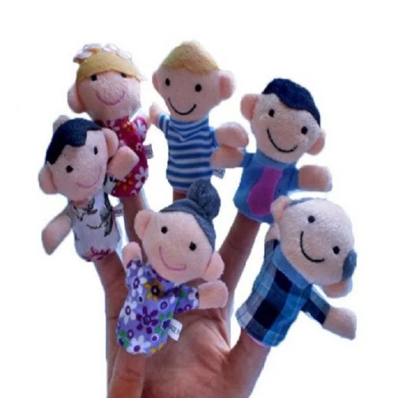 Детские плюшевые игрушки куклы на палец Расскажите историю реквизит 12 шт.