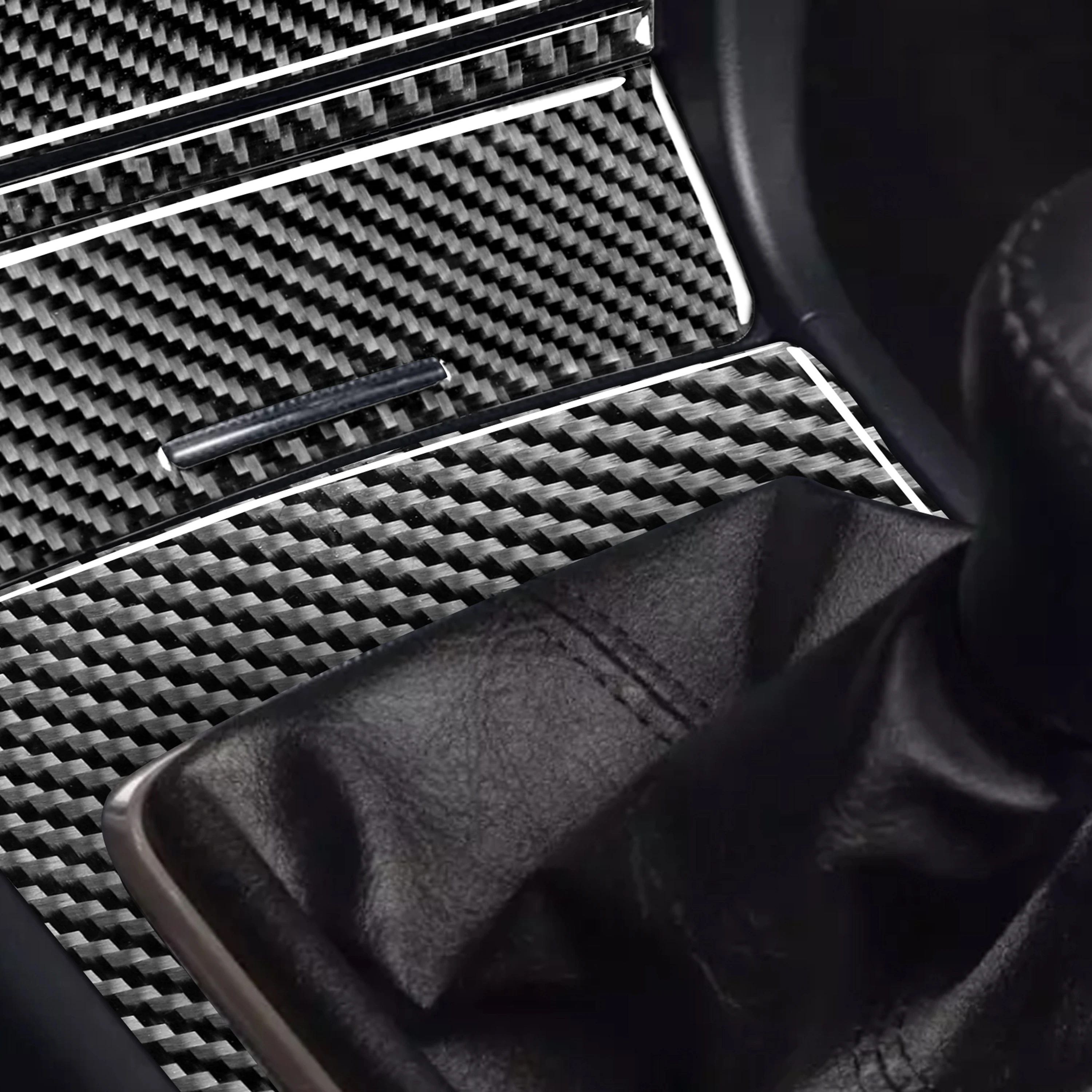 Для Mitsubishi Lancer ES DE GTS 2008 2015 углеродное волокно ручная передача объемная рамка