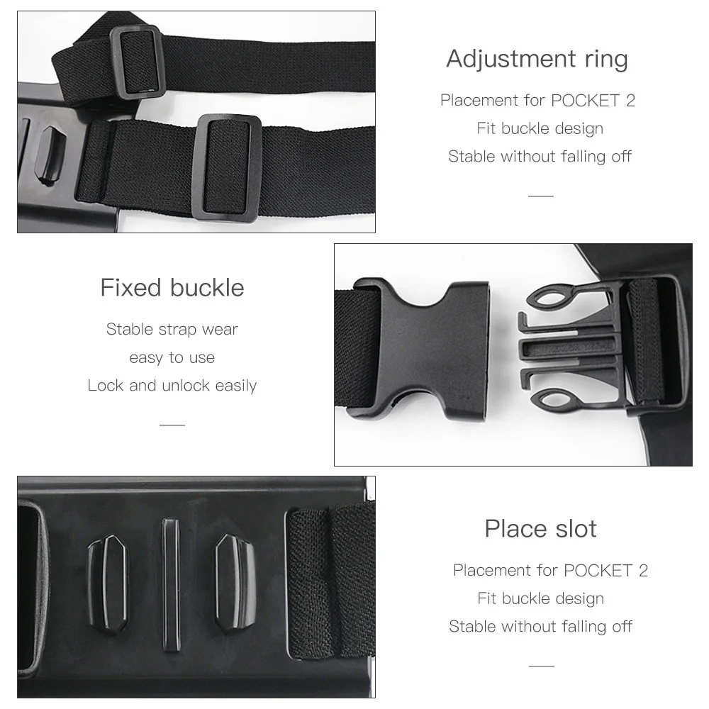 dji osmo pocket 2 camera chest band strap multi function expansion adapter mount backpack clamp belt handheld gimbal accessories free global shipping