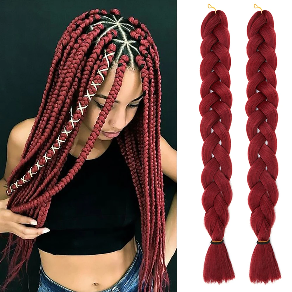 Natifah Jumbo Braiding Hair 165g 41 Inch Kanekalon Hair For Afro Extensions Braids Wholesale Synthetic Fake Hair Bug Grey Color