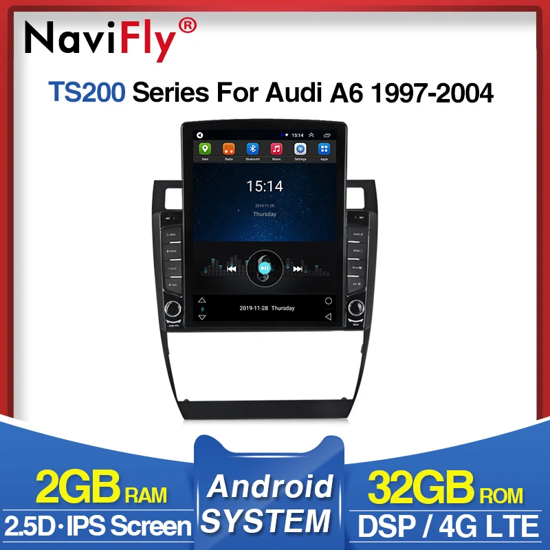 Ips DSP 9 7 &quotАвтомобильный dvd-плеер android gps навигация для Audi A6 S6 RS6 1997 - 2004 поддержка 4G