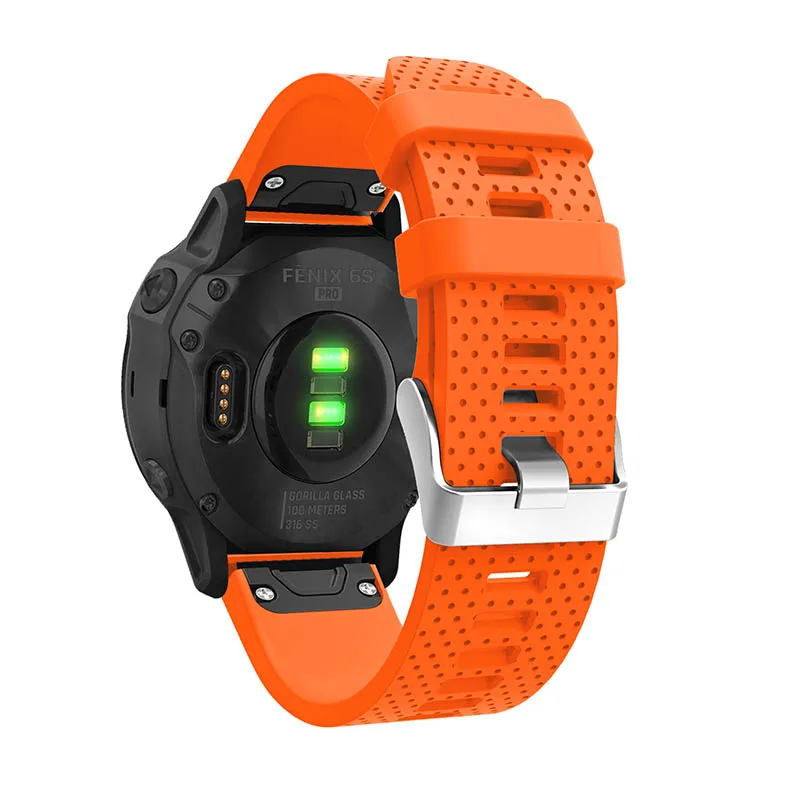 20 22 26 мм для Garmin Fenix 6S 6 6X Pro 5S 5 5X Plus удобный силиконовый ремешок смарт-аксессуары быстросъемный ремешок для часов