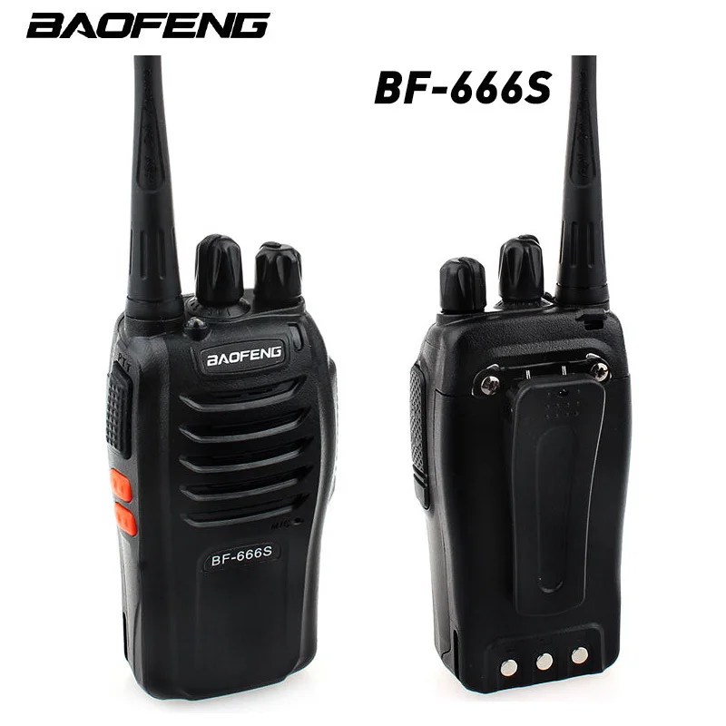 1 шт. Baofeng BF 666S иди и болтай Walkie Talkie “иди Портативный радио 16CH UHF 400 470 МГц 5 Вт Comunicador