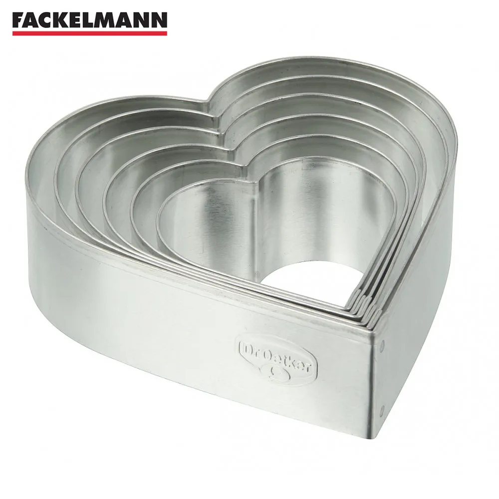 Формочки для печений FACKELMANN Dr.Oetker 1060 &quotСердечки&quot 6шт 5 9х2 5см|Формочка печенья| |