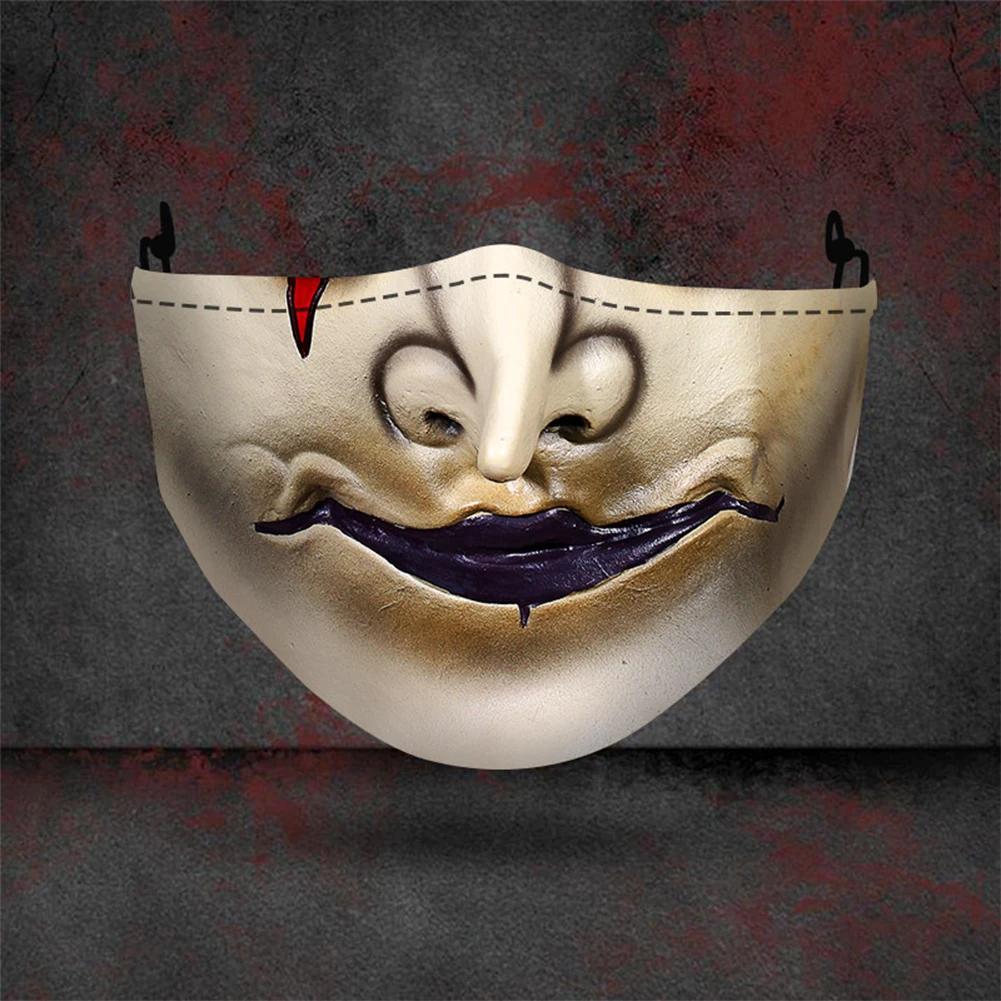 

Christmas Masks Kids Adult Cosplay Masks Halloween Reusable Washable Mask Dust-proof Face Mask Respirator Pattern Mascarilla