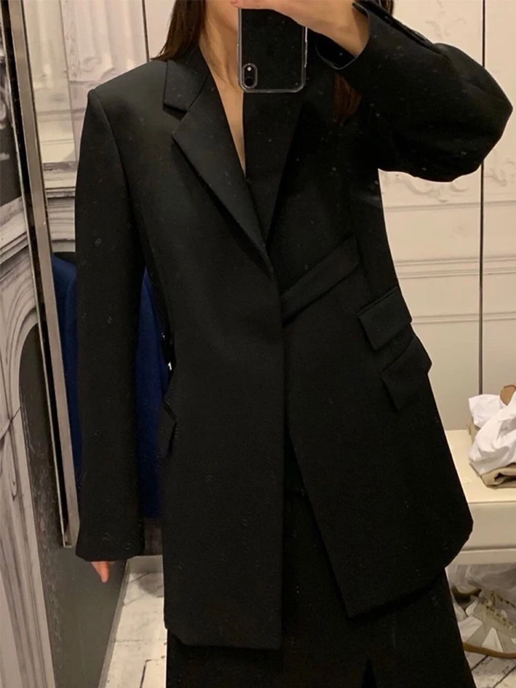 Женский шерстяной костюм K &amp L черный костюм-блоггер в стиле ins и минималистского