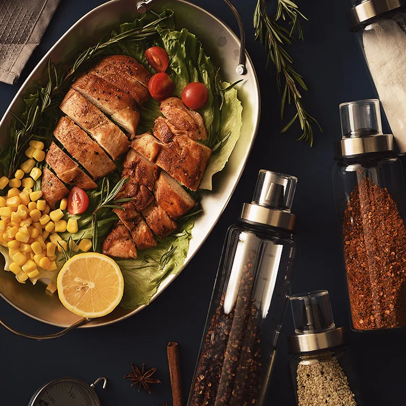 Наборы бутылок с пульверизатором для перца держатель специй шейкеры масла соли