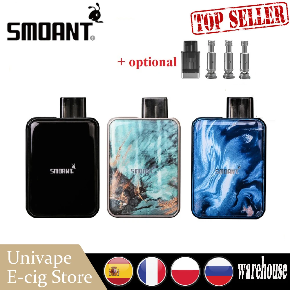 Россия Горячая Распродажа оригинальный Smoant Харон для Pod Системы комплект Вт 2 мл
